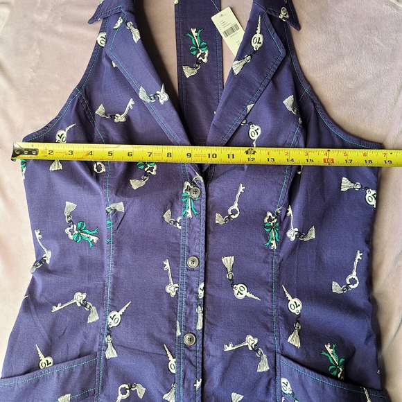 Anthropologie Maeve Bow And Key Mini Halter Dress - Picture 10 of 12